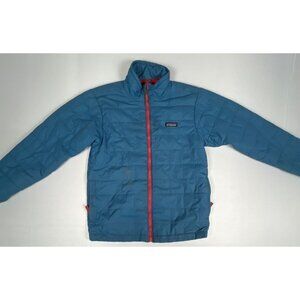 Patagonia Boys’ Large (12) Nano Puff Blue Insulated Quilted Jacket Primaloft